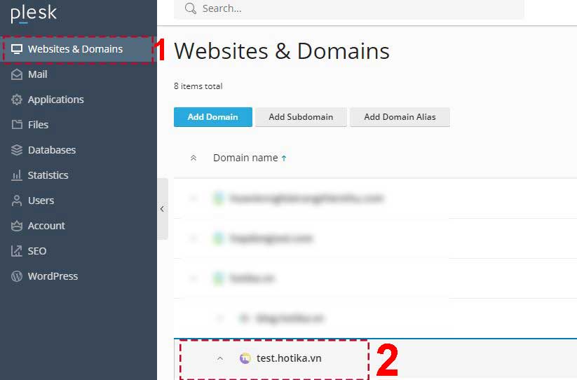Hướng dẫn cài đặt SSL Miễn phí trên Plesk (Bước 1)