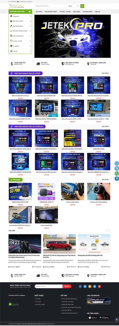 Web bán hàng - thiết bị công nghệ